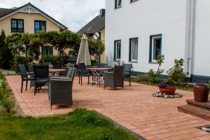 Pflasterarbeiten Pension Mönchgut